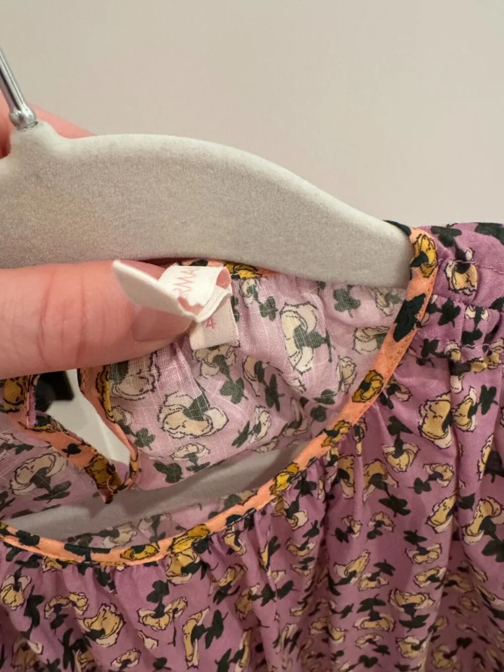 Zimmerman Floral Floral Purple and Yellow Dress